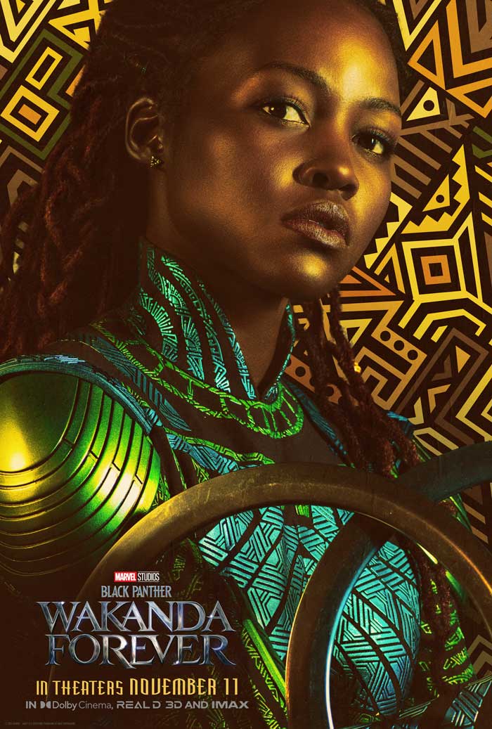 Black Panther: Wakanda forever - cartel Lupita Nyong'o es Nakia