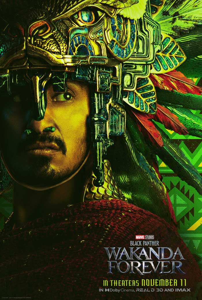 Black Panther: Wakanda forever - cartel Tenoch Huerta es Namor