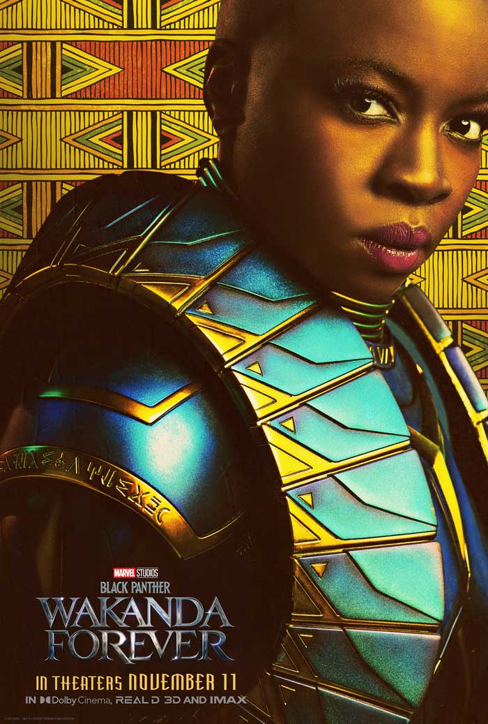 Black Panther: Wakanda forever - cartel Danai Gurira es Okoye