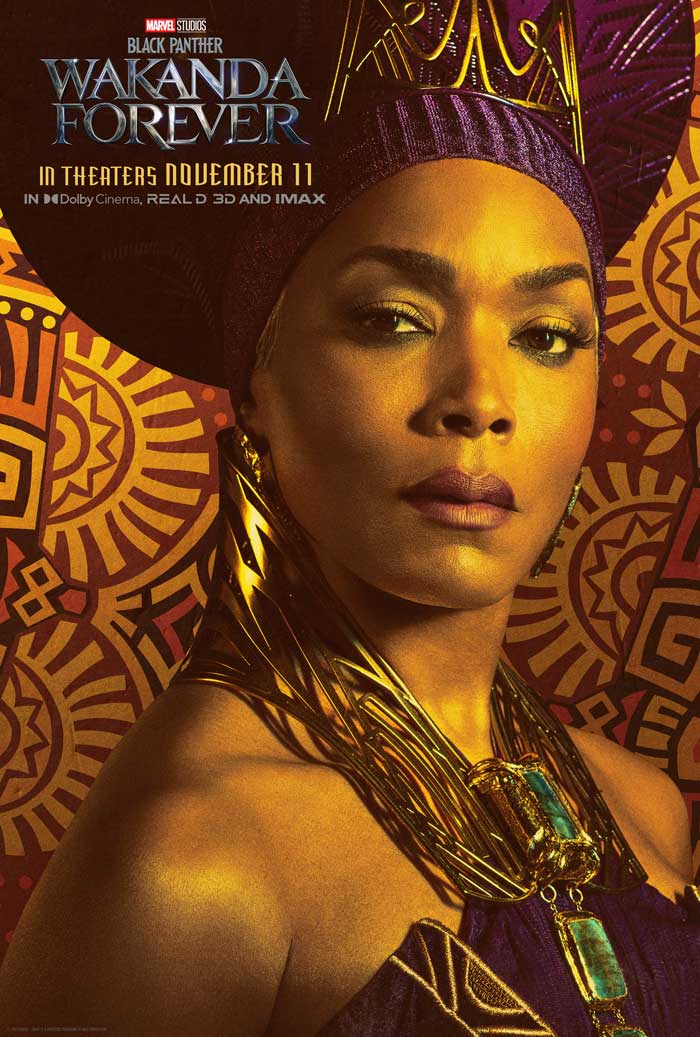 Black Panther: Wakanda forever - cartel Angela Bassett es Ramonda
