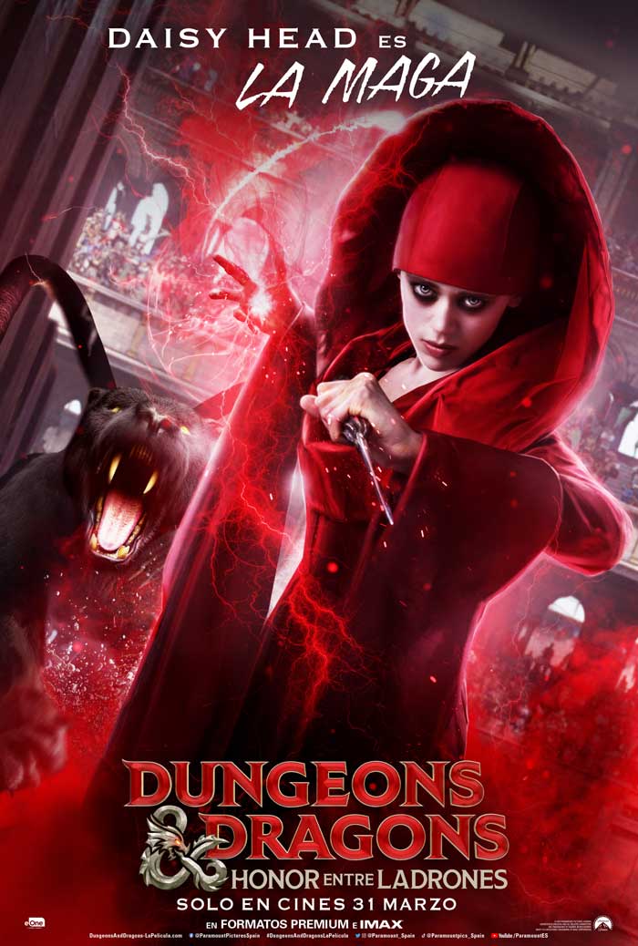 Dungeons & dragons: Honor entre ladrones - cartel Daisy Head es la Maga