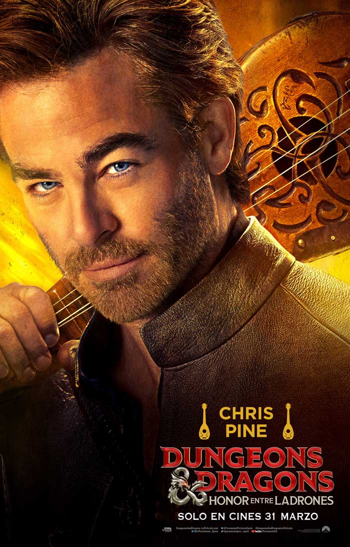 Dungeons & dragons: Honor entre ladrones - cartel Chris Pine