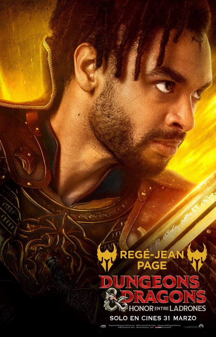 Dungeons & dragons: Honor entre ladrones - cartel Regé-Jean Page