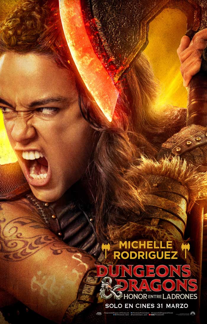 Dungeons & dragons: Honor entre ladrones - cartel Michelle Rodriguez