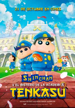Cartel de Shin Chan y el misterio de la Academia Tenkasu