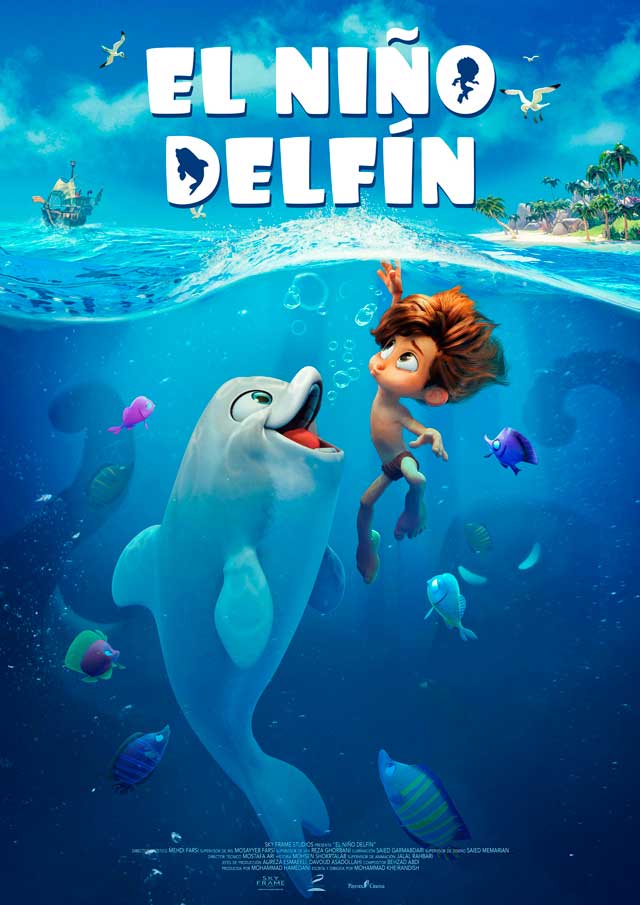 El niño delfín - cartel
