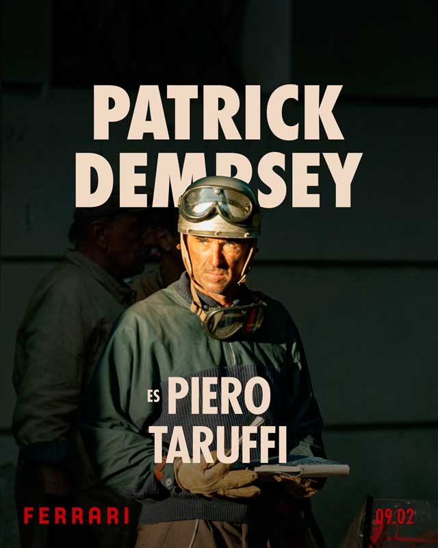Ferrari - cartel Patrick Dempsey es Piero Taruffi