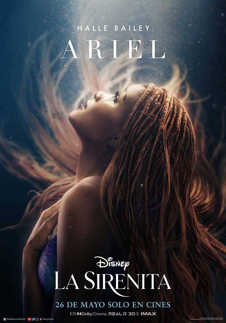 La sirenita - cartel Halle Bailey es Ariel
