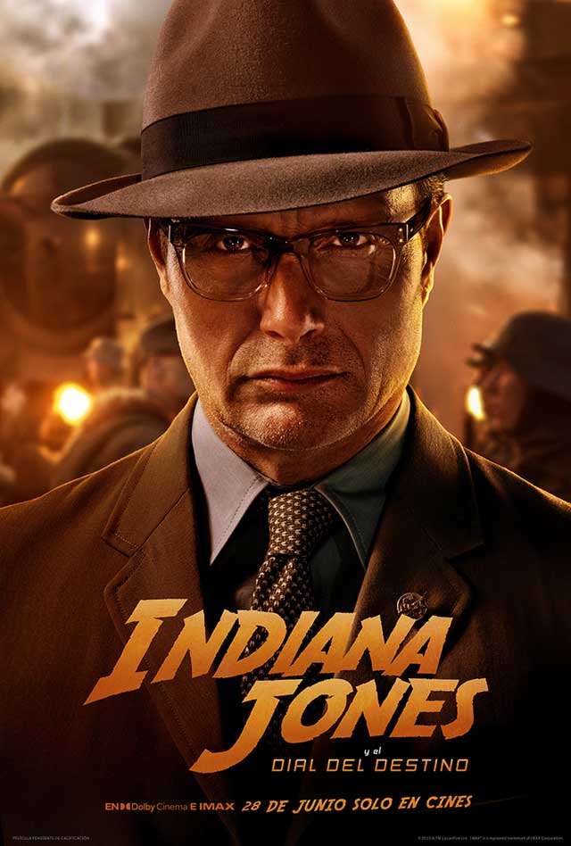 Indiana Jones y el Dial del Destino - cartel Mads Mikkelsen