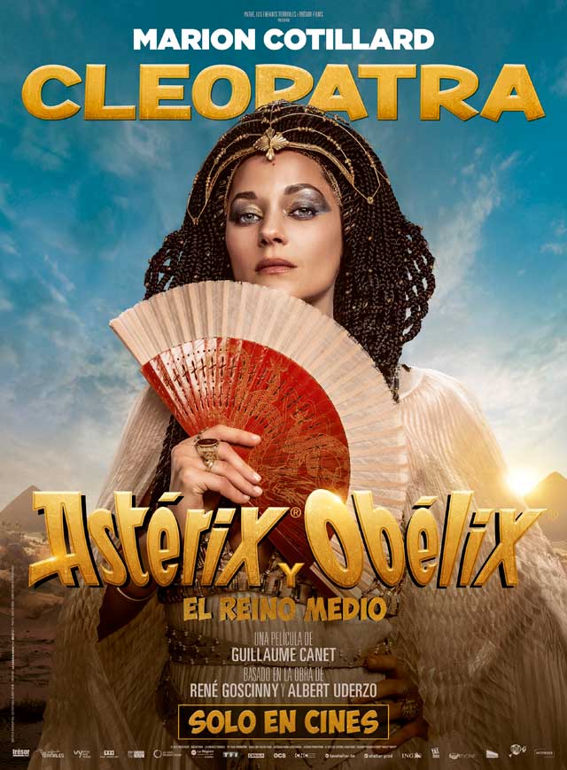 Astérix y Obélix y el reino medio - cartel Marion Cotillard es Cleopatra