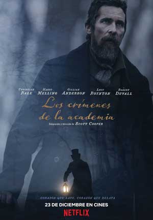 Cartel de Los crímenes de la academia