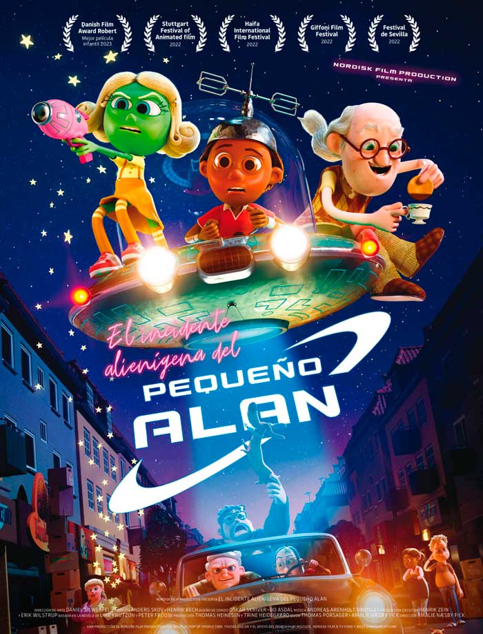 El incidente alienígena del pequeño Alan - cartel