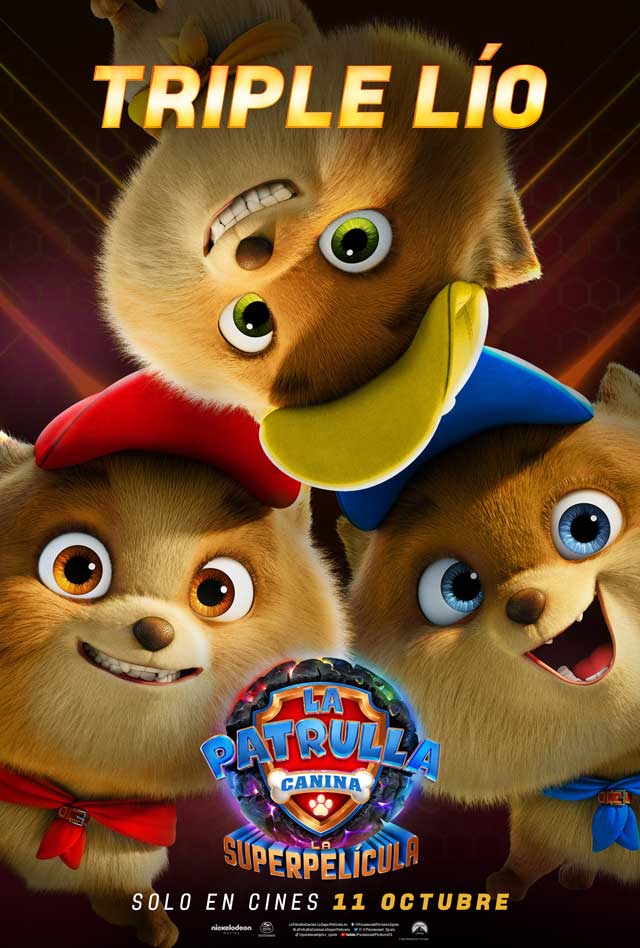 La patrulla canina: La superpelícula - cartel Triple lío