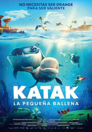 Cartel de Katak, la pequeña ballena