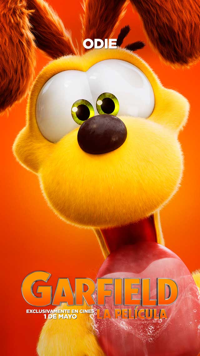 Garfield: La película - cartel Oddie