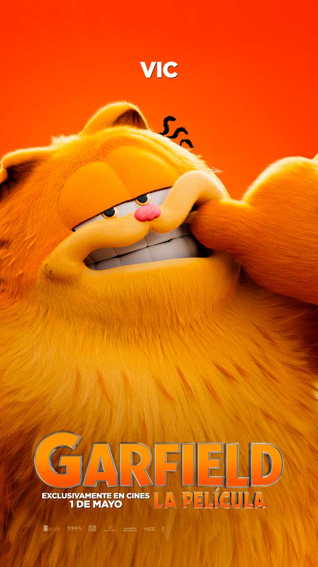 Garfield: La película - cartel Vic