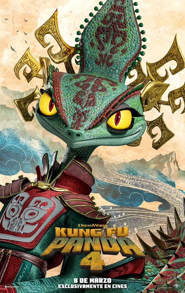 Kung Fu Panda 4 - cartel La Camaleona