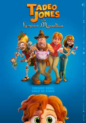 Cartel de Tadeo Jones y la lámpara maravillosa