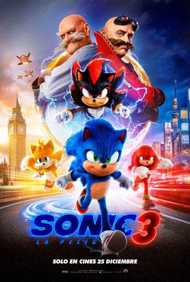 Sonic 3 la película - cartel final