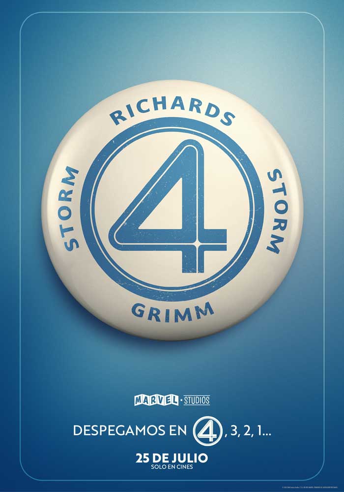 Los 4 Fantásticos: Primeros pasos - cartel teaser