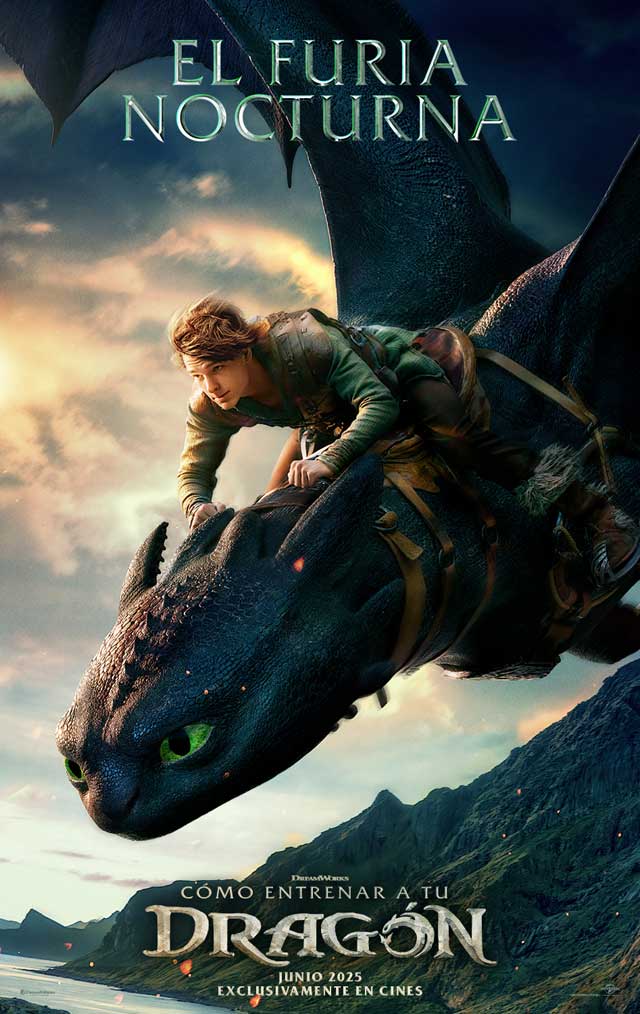Cómo entrenar a tu dragón - cartel El Furia Nocturna