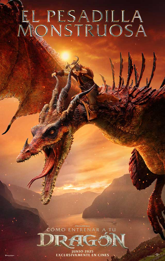 Cómo entrenar a tu dragón - cartel El Pesadilla Monstruosa