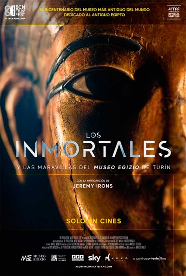 Los inmortales y las maravillas del Museo Egicio de Turín - cartel