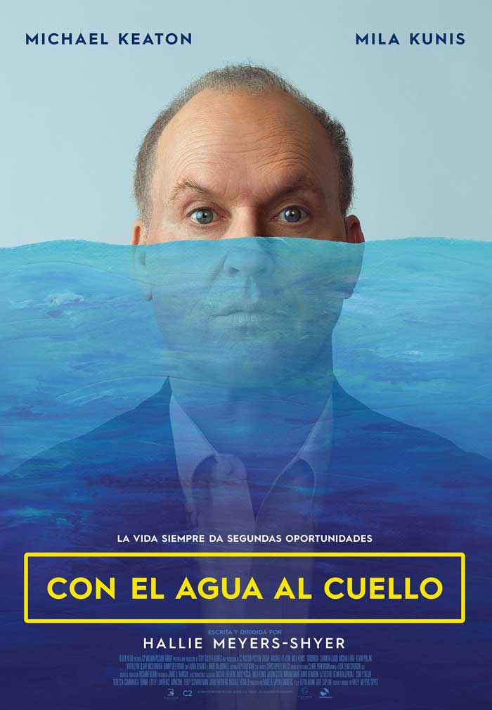Con el agua al cuello - cartel
