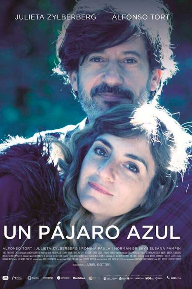 Un pájaro azul - cartel