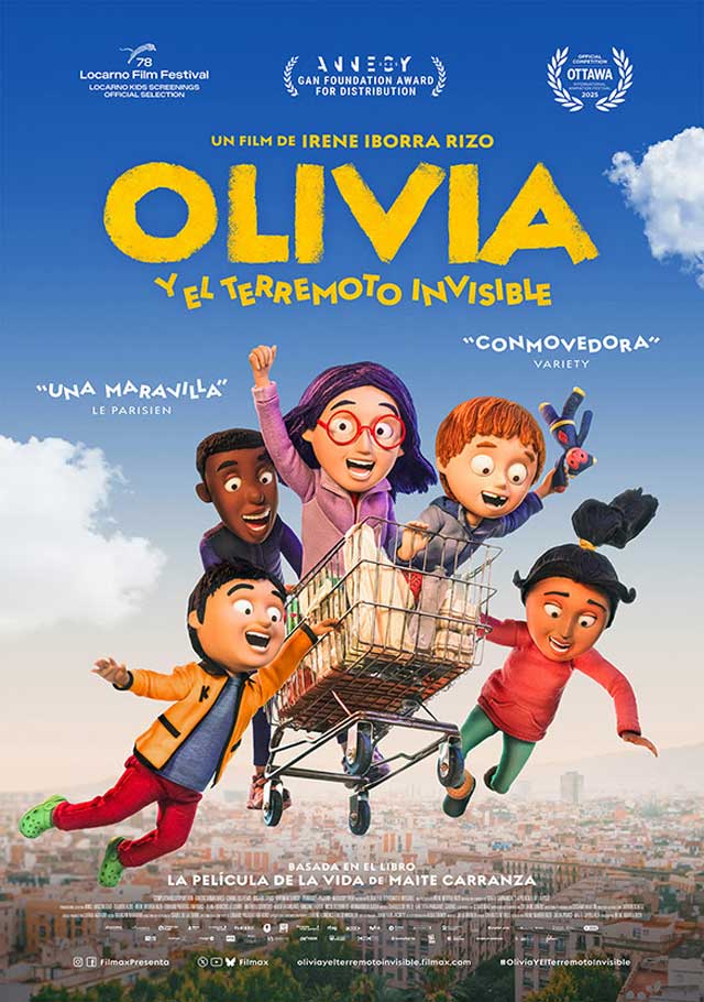 Olivia y el terremoto invisible - cartel