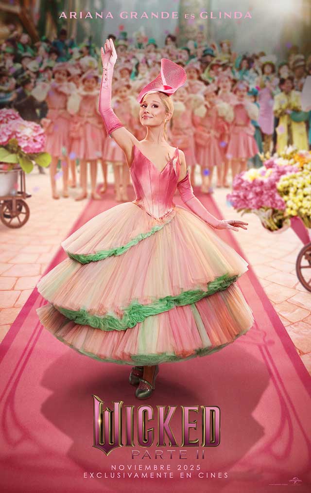 Wicked Parte II - cartel Ariana Grande es Glinda