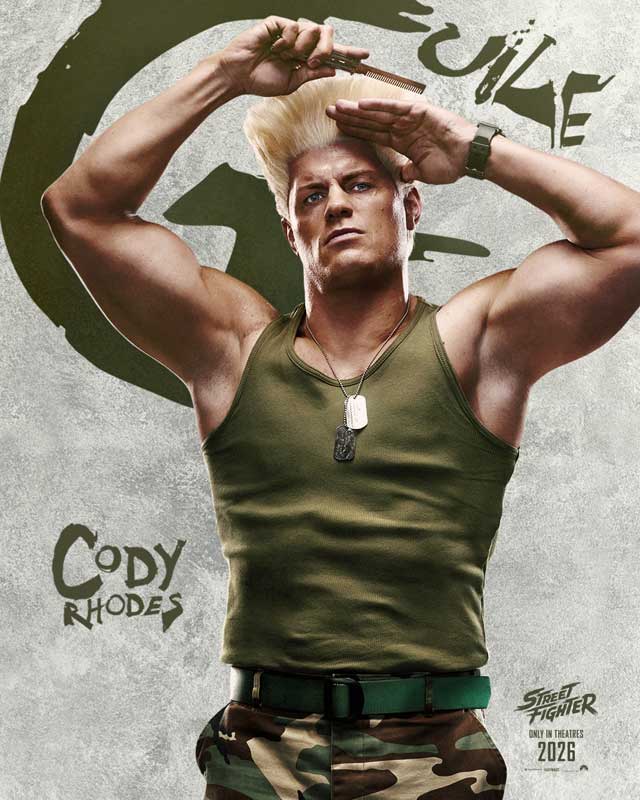 Street Fighter - cartel Cody Rhodes es Guile