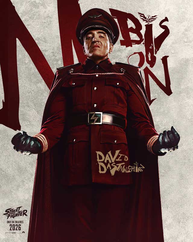 Street Fighter - cartel David Dastmalchian es M. Bison