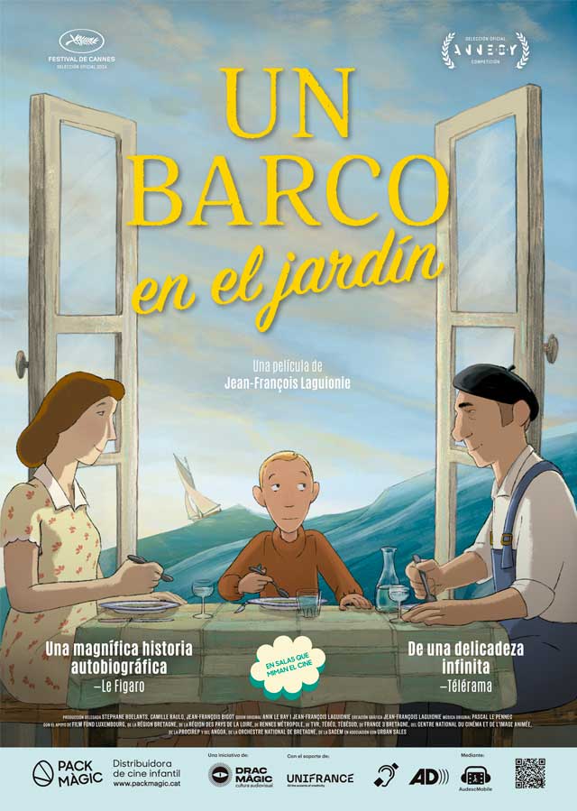 Un barco en el jardín - cartel