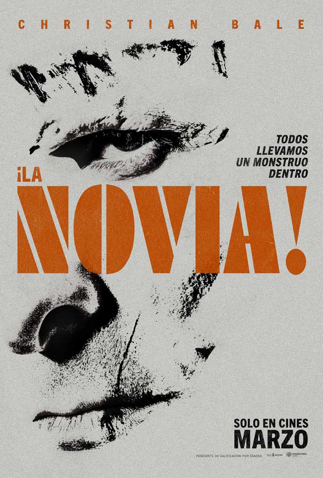 ¡La novia! - cartel Christian Bale