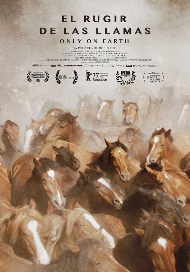 El rugir de las llamas - cartel