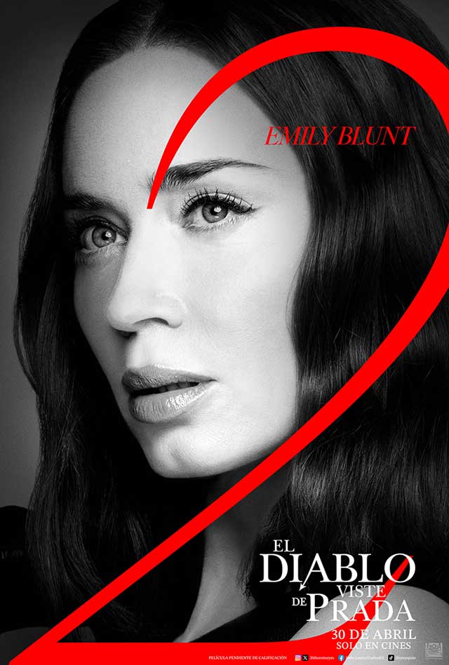 El diablo viste de Prada 2 - cartel Emily Blunt
