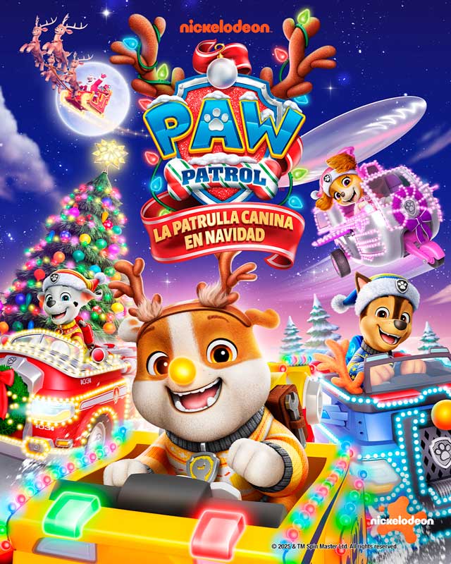 La patrulla canina en Navidad - cartel