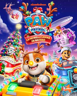 Cartel de La patrulla canina en Navidad
