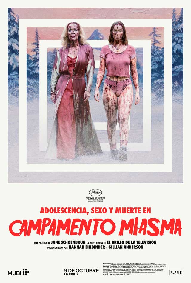 Adolescencia, sexo y muerte en Campamento Miasma - cartel