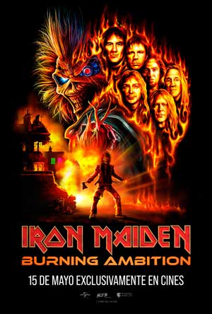 Cartel de Iron Maiden: Burning ambition