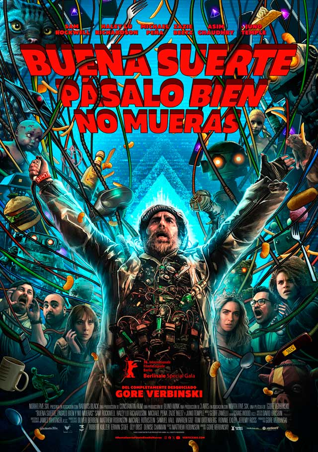 Buena suerte, pásalo bien, no mueras - cartel