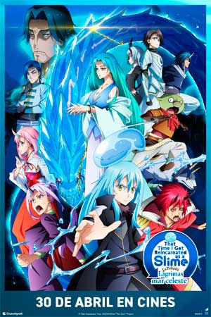 Cartel de That time I got reincarnated as a slime. La película: Lágrimas del mar celeste