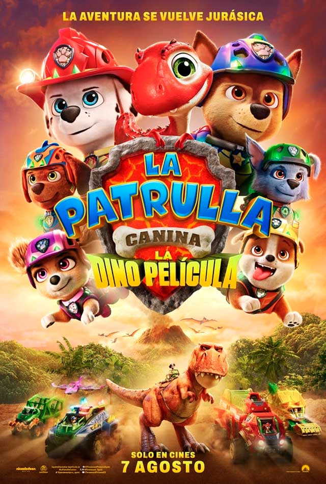 La patrulla canina: La dino película - cartel