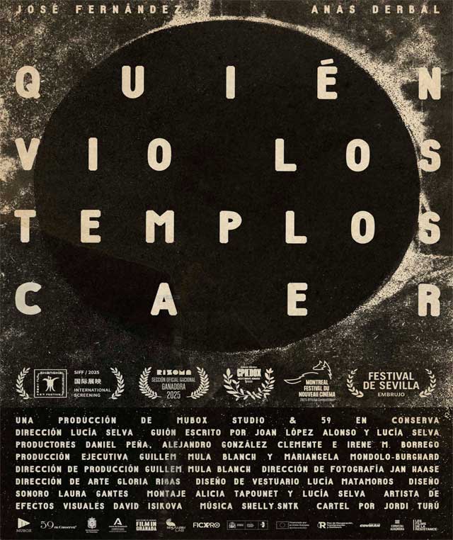 Quién vio los templos caer - cartel
