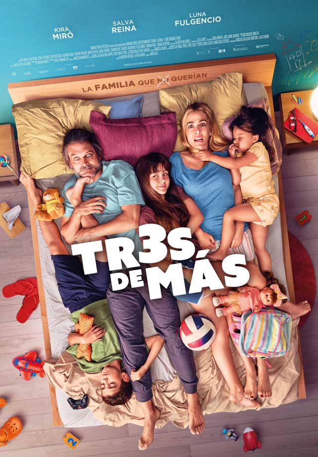 Tres de más - cartel