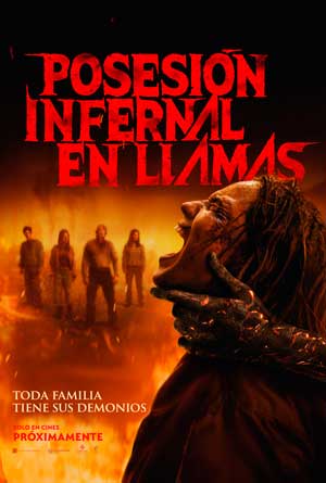 Cartel de Posesión infernal: En llamas