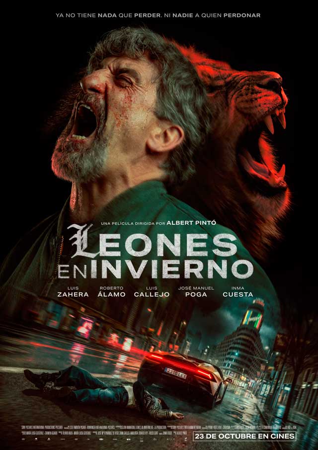 Leones en invierno - cartel