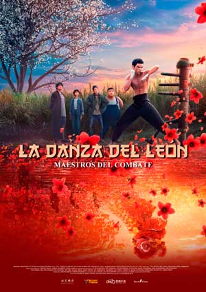 Cartel de La danza del león: Maestros del combate