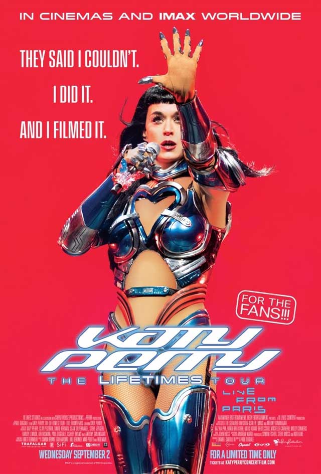 Katy Perry: The Lifetimes tour - Live from Paris - cartel